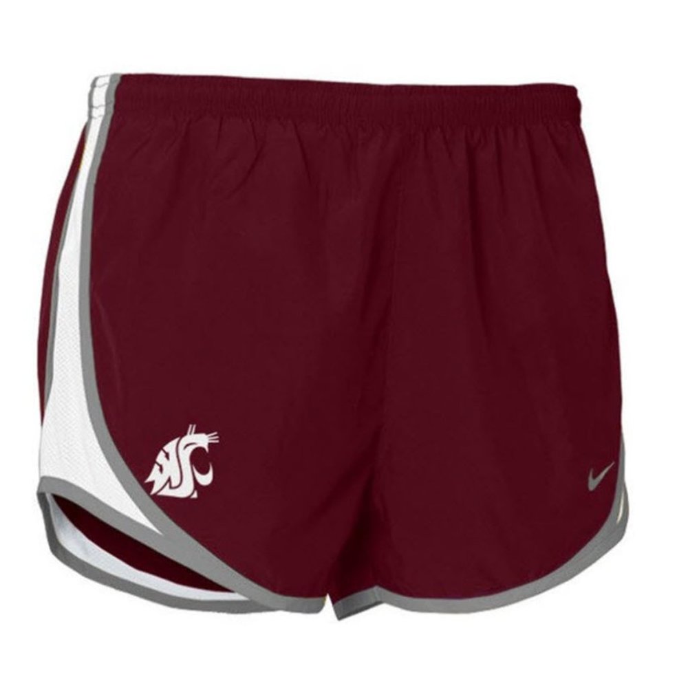 Nike Women's Washington State Cougars Dri-Fit Tempo Shorts Crimson Red XL L S